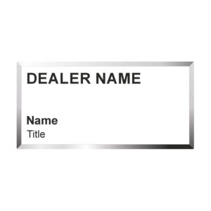 Badge FIRST NAME only (no logo)