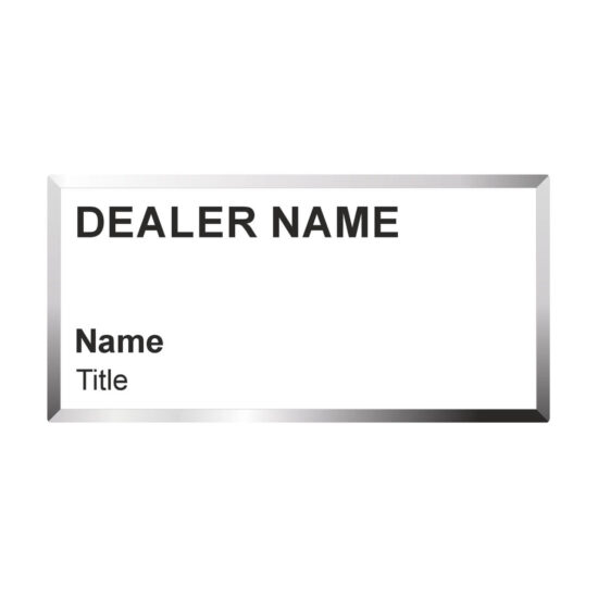 Badge FIRST NAME only (no logo)
