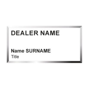 Badge LAST NAME also (no logo)